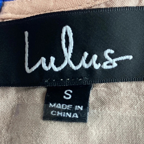 Lulus One Wish Royal Blue Lace Midi Dress Size S - Picture 9 of 10